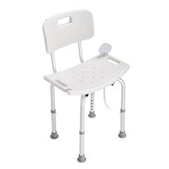 VEVOR Shower Chair Bath Bench with Back for Inside Tub Adjustable Height 350lbs