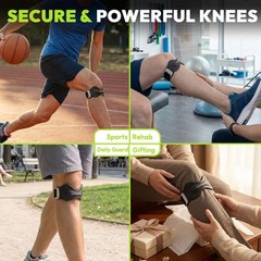 Patellar Tendon Support Strap, Silicone Knee Brace for men women