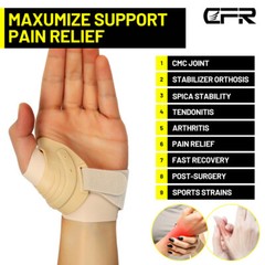 Thumb Brace CMC Joint Hand Protector Orthopedic Support | Wrist Immobilizer