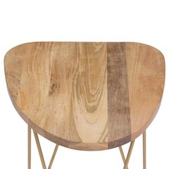 Simplihome Patrice – 18 Inch Wide Solid Wood And Round Side In