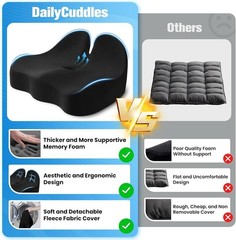 Cushion Lab Patented Pressure Relief Seat Cushion for Long Sitting Hours