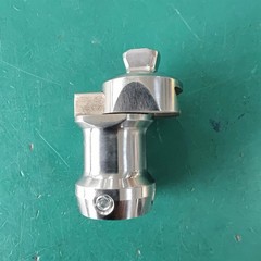 Prosthetic 75mm Pyramid Sliding Double Connector Stainless Steel Adapter