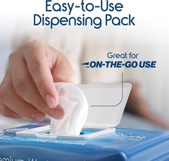 Disposable Aloe Vera Wipes for Adults | 50 Count Hypoallergenic Care Solution