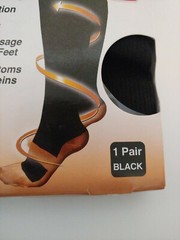 1 Pair Miracle Copper Anti-Fatigue Compression Socks Small – Medium