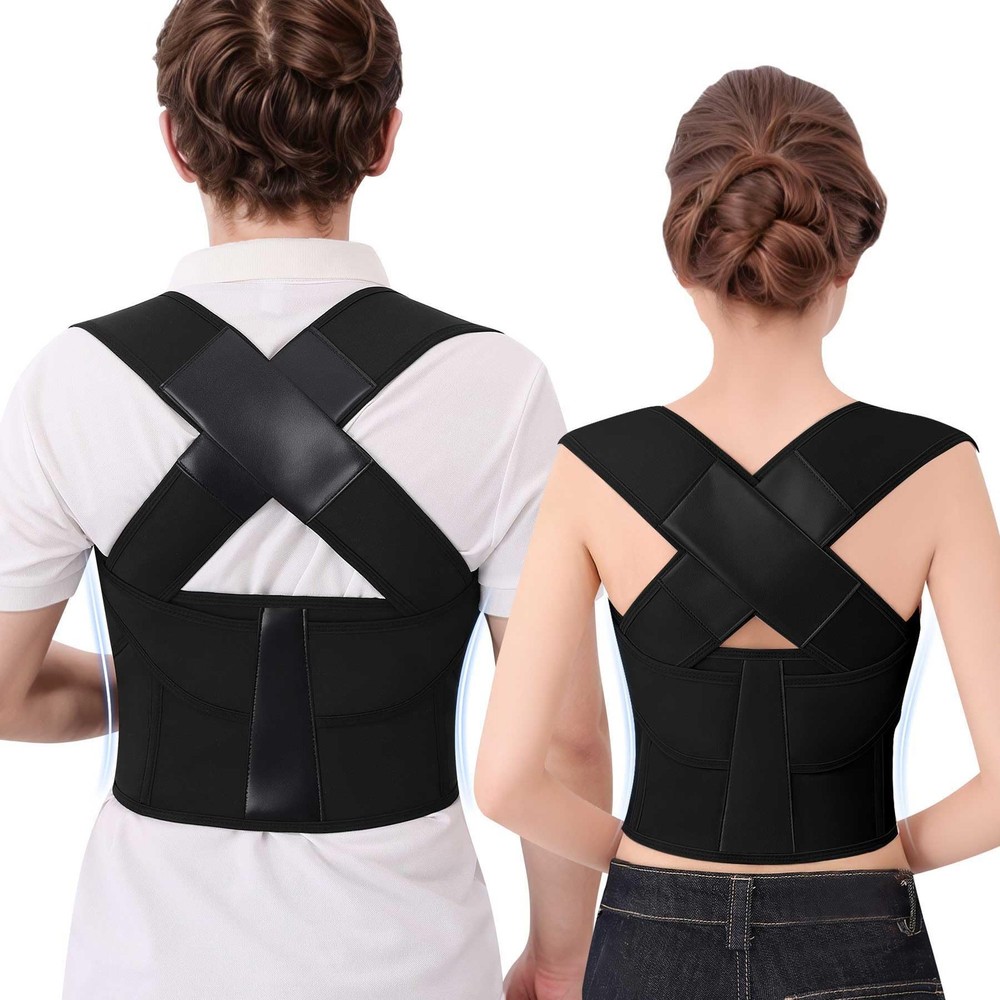 Posture Corrector for Women and Men Plus Size Full Back Support Brace Straigh…