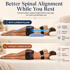 Comfortable Back Pain Relief Pillow with Removable Cover – Perfect for Sleepers