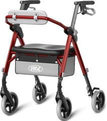 Walkers for Seniors, Z11 Rollator Walker with Seat, Max 380 Lbs, Avant Walkers w