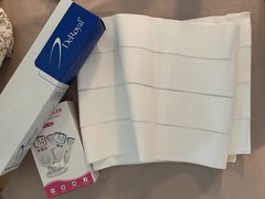 DeRoyal Abdominal Binder Large 63-74IN Adjustable Elastic White