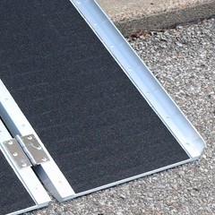 Titan Ramps 8ft Aluminum Multi-Fold Wheelchair Ramp 600 lb 29in Wide