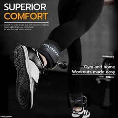 Comfortable Adjustable Padded Ankle Wrist Cuffs Neoprene Padded Straps D-Ring