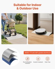 VEVOR Door Threshold Ramp 2‘’ Rise Aluminum Alloy Threshold Ramp Rated 800 lbs