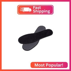 LAMBAA Summer Black Terry Insoles 1 Pair 8 Women