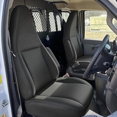 Custom 600D Heavy Duty Seat Covers for Chevy Express 2010-2025 Front black