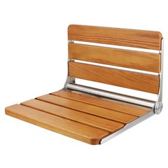 18″ Folding Shower Seat – Heavy Duty 400 lbs Wall Mounted Bench, Space-Saving Sp