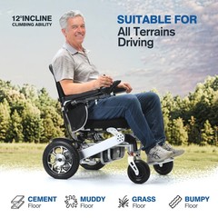 500W Electric Wheelchair Intelligent Foldable Wheelchair All Terrain