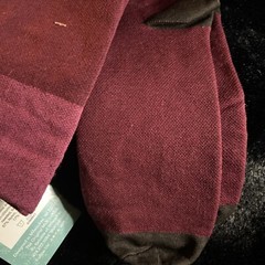 MUK LUKS 17-20 mmHG Graduated Compression Trouser Socks – 1 Pair, Burgundy L/XL