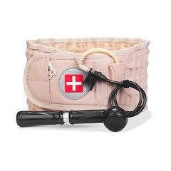 Air Traction Device for Lower Back w/ Hand Pump &Extension Pad Lumbar Spine