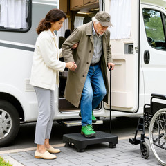 SOYO Mobility One Step Stool, Heavy Duty Indoor Outdoor Non-Slip Small Step Plat