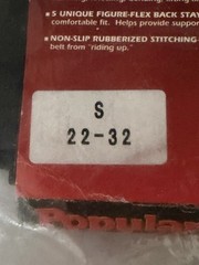 Vintage Rare Popular Mechanics Back Support Belt Strap Size S Waist 22”-32” NOS