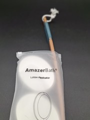AmazerBath Lotion Applicator for Back Feet w 4 White Replacement Pads NEW