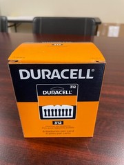 Duracell Hearing Aid Batteries Size 312 – expires 3-2026. 288 Batteries