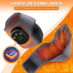 Electric Foot Ankle Massager Relieve Ankle Pain 5 Heat Levels, 3 Vibration Modes