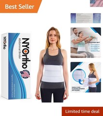 Custom Fit Abdominal Binder for Men and Women – 90-105” Compression Support Wrap