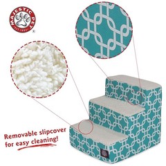 Majestic Pet Portable Pet Stairs Soft Sherpa Steps Foam Feeling Steps For Dogs
