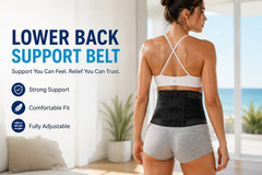 Adjustable Lumbar Support Belt for Lower Back Relief Waist Brace for Men & Women