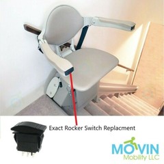 RSW-00104 Bruno Rocker Switch for Stairlifts SRE-3000 SRE-2010 SRE-1550 SRE-2750