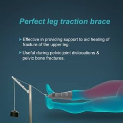 Tynor Leg Traction Brace Grey , Size – MEDIUM