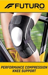 FUTURO Performance Comfort Knee Support Adjustable size Gel Pad 3M 13-17.5” Adj