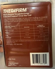 TheraFirm Extra Firm Regular Weight Knee Length Support Socks Men Medium Black-1