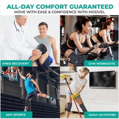 Compression Knee Brace 2 Pack for Men & Women – Support Sleeve for Running, ACL,
