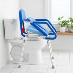 Platinum Health PHS2000 Bath Lift with 2 Handrails, Blue/Gray/Silver
