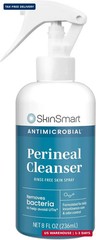 SkinSmart Antimicrobial Perineal Cleanser, Ideal for Incontinence Care and Postp