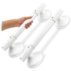 Suction Grab Bars for Shower 2Packs – 17.7″ No Drill Safety Shower Handle for