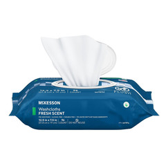 Mckesson Washcloth Wipes for Adults, Scented (6 Pack, 576 Washcloths) Disposable