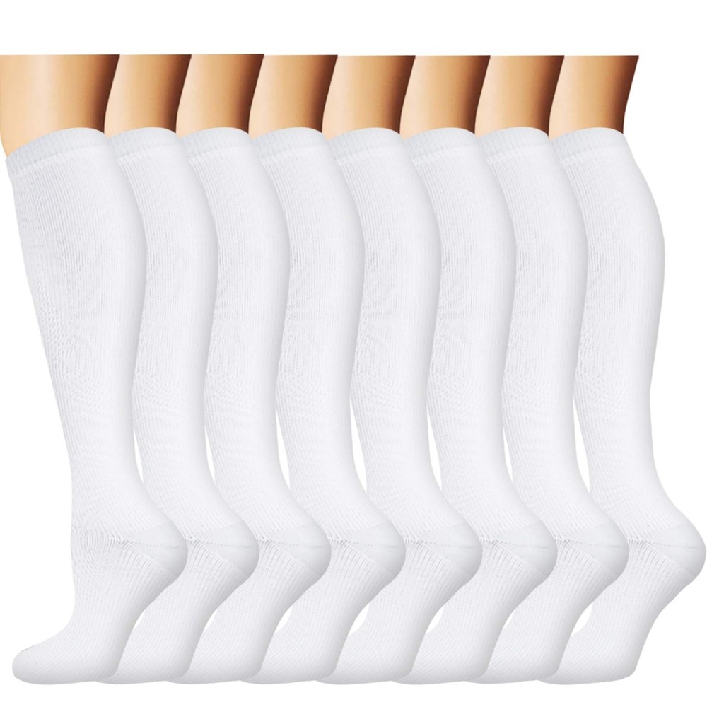 Graduated Copper Compression Socks for Men & Women Circulation 8 Pairs 15-20m…