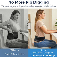 Breathable Back Brace for Lower Back Pain Relief – Lightweight 3D Air-Mesh Lumba