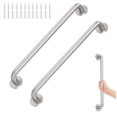 2 Pack 24 inch Grab Bars for Shower 1.25 24 Inch (Pack of 2) Brushed Nickel
