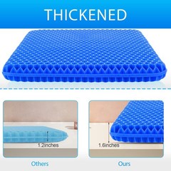 Hvllyan Gel Seat Cushion for Long Sitting (Thick & Extra Large), Gel Cushion …