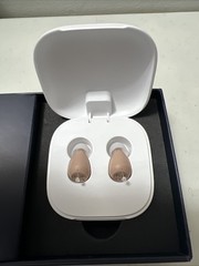 Audien Atom One Rechargeable OTC Hearing Aids Beige 20 Hr Battery NEW OPEN BOX