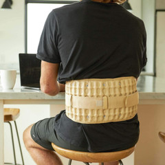 Adjustable Stretch Compression 2 In 1 Back Pain Relief Belt 25-41in/42-55in Size