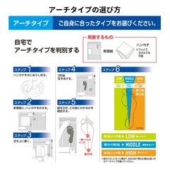 ZAMST insole Foot craft Standard cushion plus Arch type [High/Low/Middle] Japan