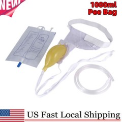 Male Urinal Pee Holder Collector Urination Catheter Bag Incontinence US