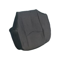 Cloth Dark Gray Driver Side Bottom Seat Cover Compatible with Dark Pewter Gray