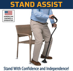 Lightweight Adjustable Walking Cane with Ergonomic Forearm Grip and Self