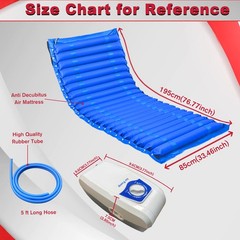 Alternating Pressure Air Mattress Topper with Pump for Hospital Bed Anti Bedsore