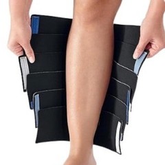 Calf Compression Wrap ready wrap Black Multi-Strap Support RW-LE-BD-M35-BK USA
